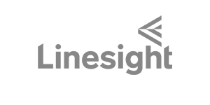 The brand logo of Linesight in grayscale.